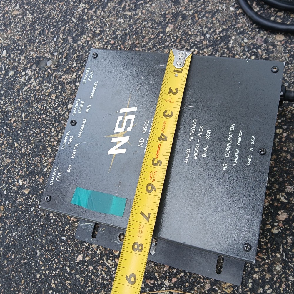 NSI ND 4600 4-Channel Dimmer Pack Programmable Microplex 8 Outlets