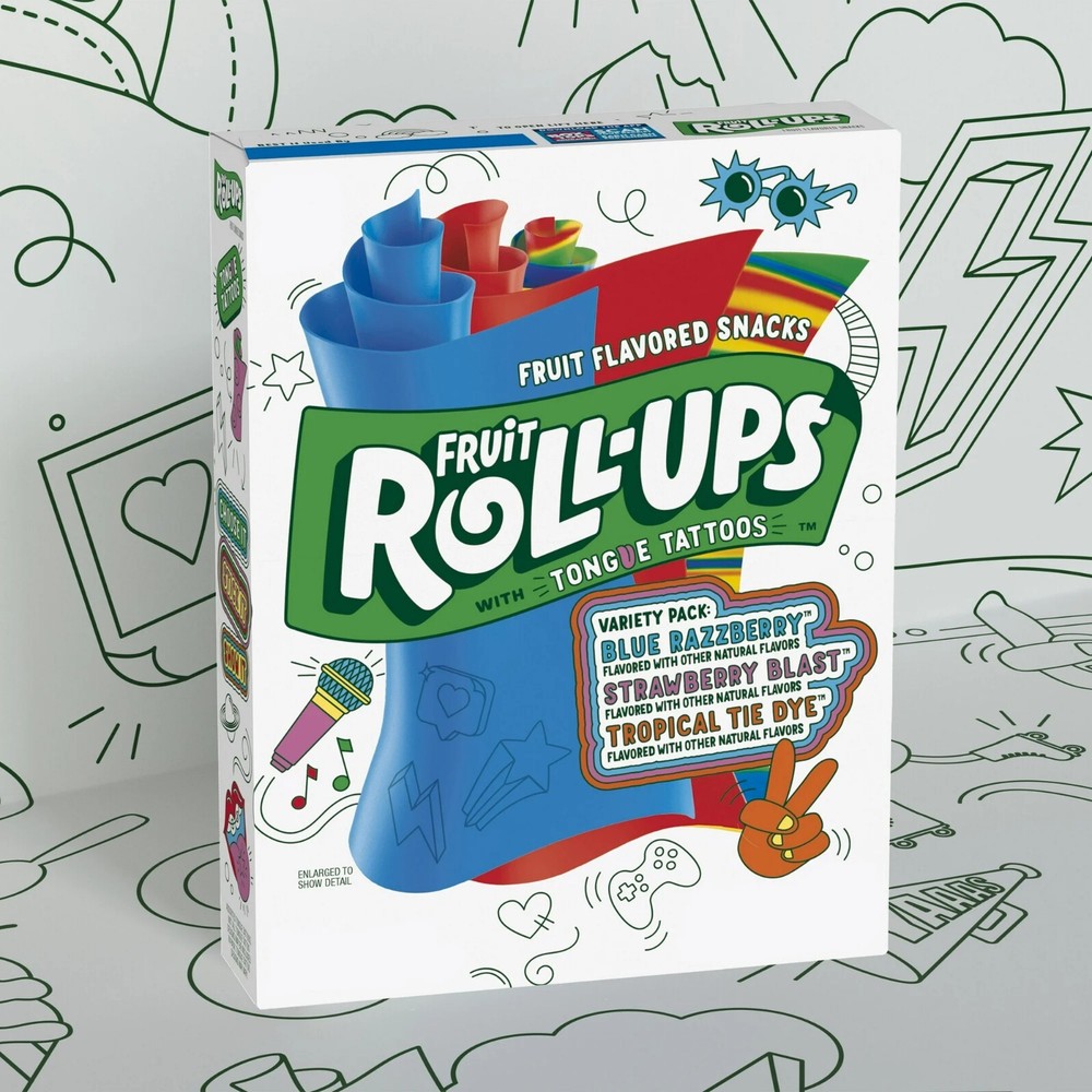 Fruit Roll-Ups Fruit Flavored Snacks, Variety Pack, 15 oz, 30 ct