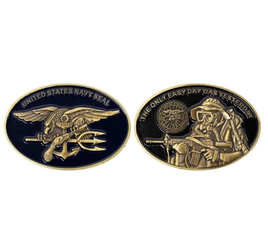Vanguard COIN: NAVY SEAL WITH TRIDENT OVAL 2"