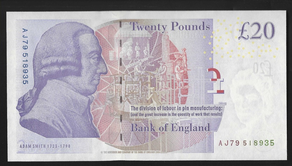 B405 BAILEY 2007 TWENTY POUND £20 BANKNOTE - UNC - SELECT YOUR NOTE