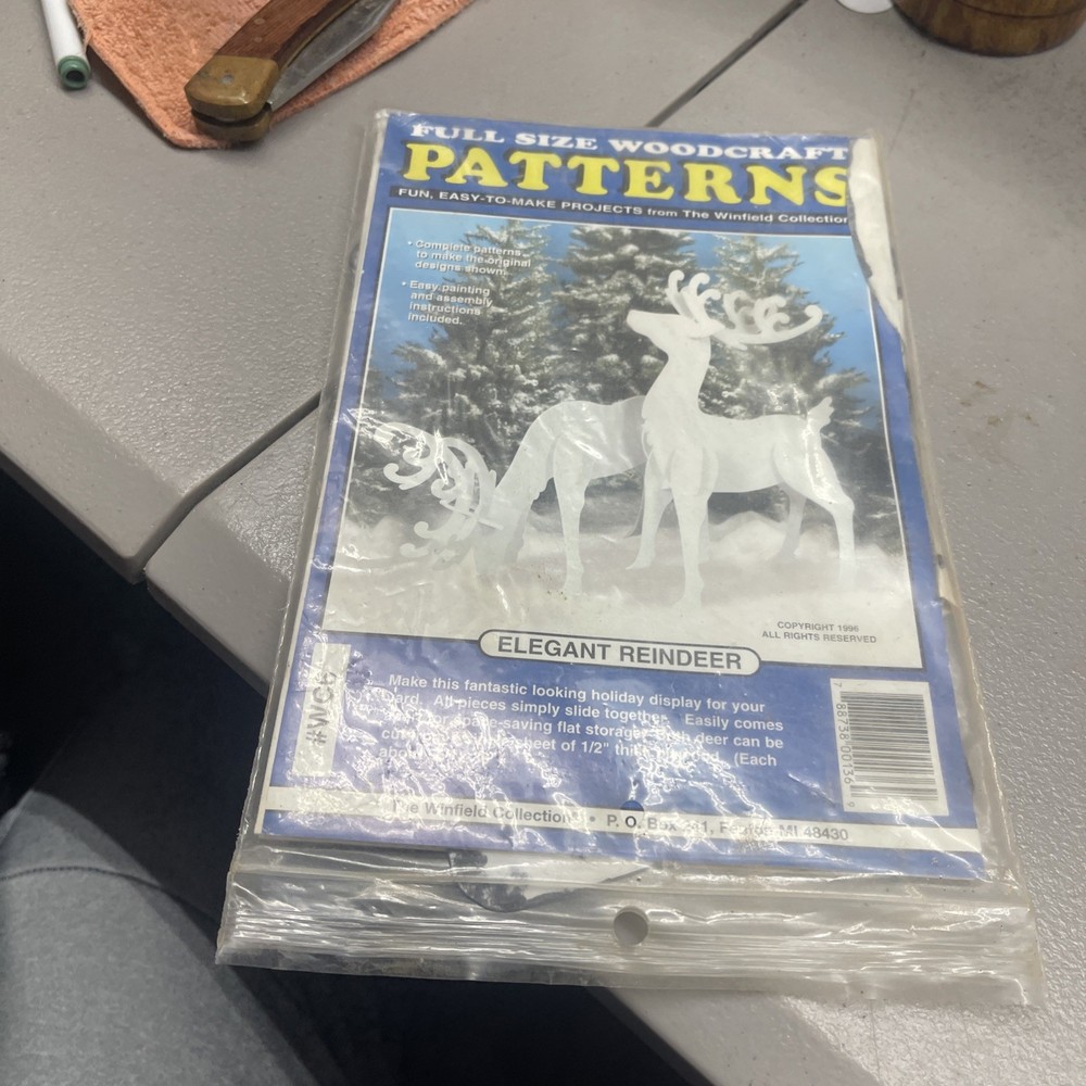 Winfield Woodcraft Full Size Pattern~Elegant Reindeer