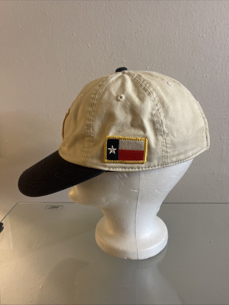 Lone Star Black And White Adjustable Strapback Hat White