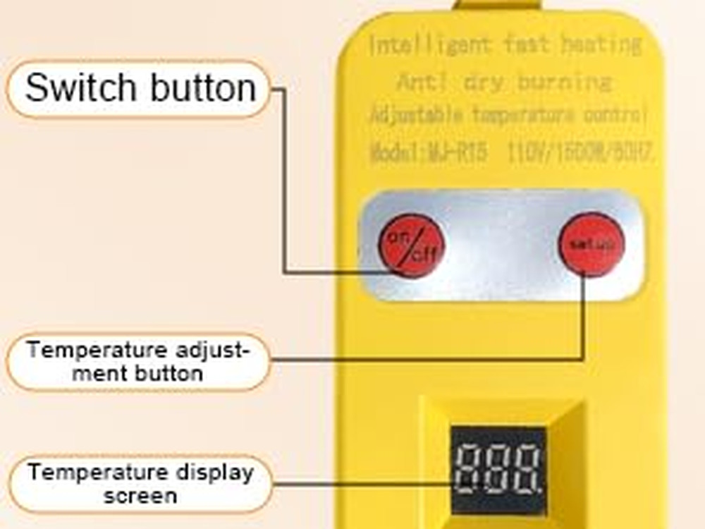 1500W Portable Immersion Water Heater for Bathtub and Pools, Fast Heating