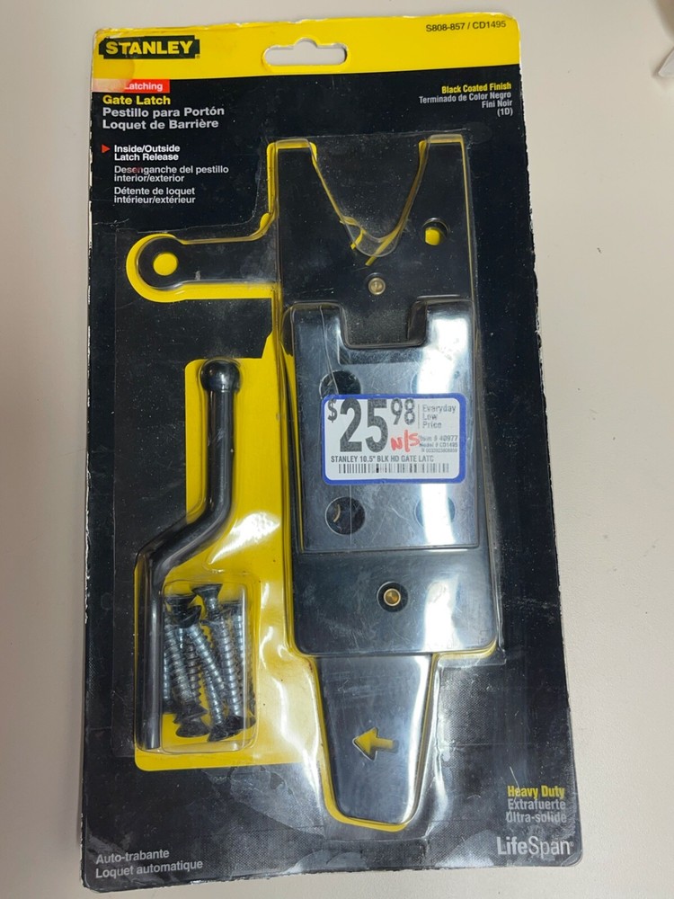 Stanley-National Hardware Steel-Painted Gate Latch