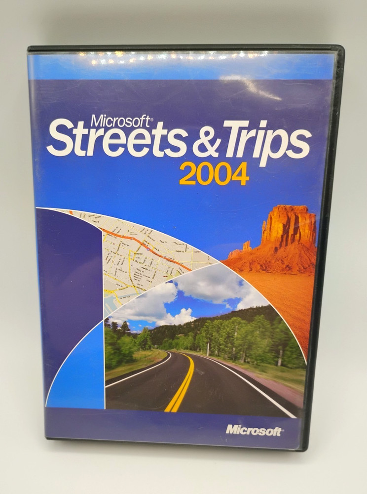 Microsoft Streets & Trips 2004 (2 CDs + Booklet) Software CD Set
