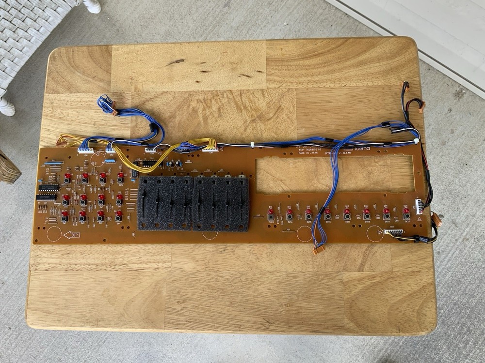 ROLAND JV-80 Display Panel Board (Switch Board A). Great Condition.