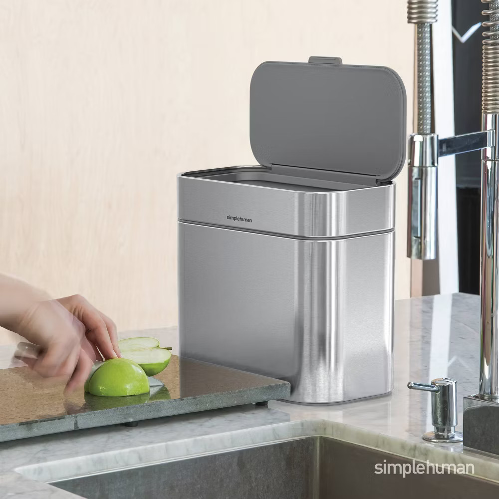 simplehuman Compost Caddy Silver
