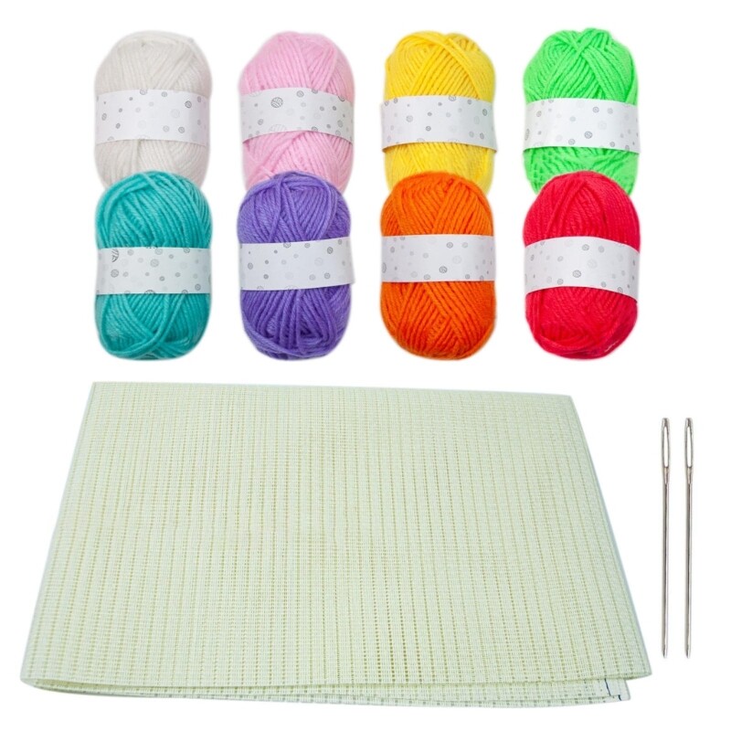 Embroidery Fabric and Embroidery Thread Needle, Needlework Fabric for Stitching