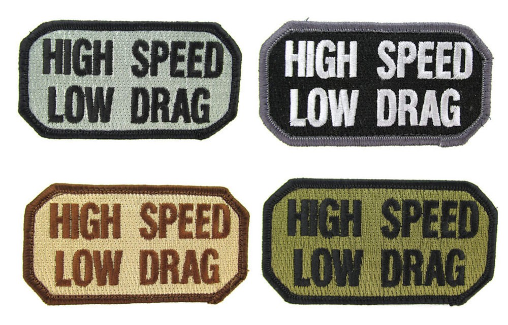 HIGH SPEED LOW DRAG Morale Patch - Various Colors