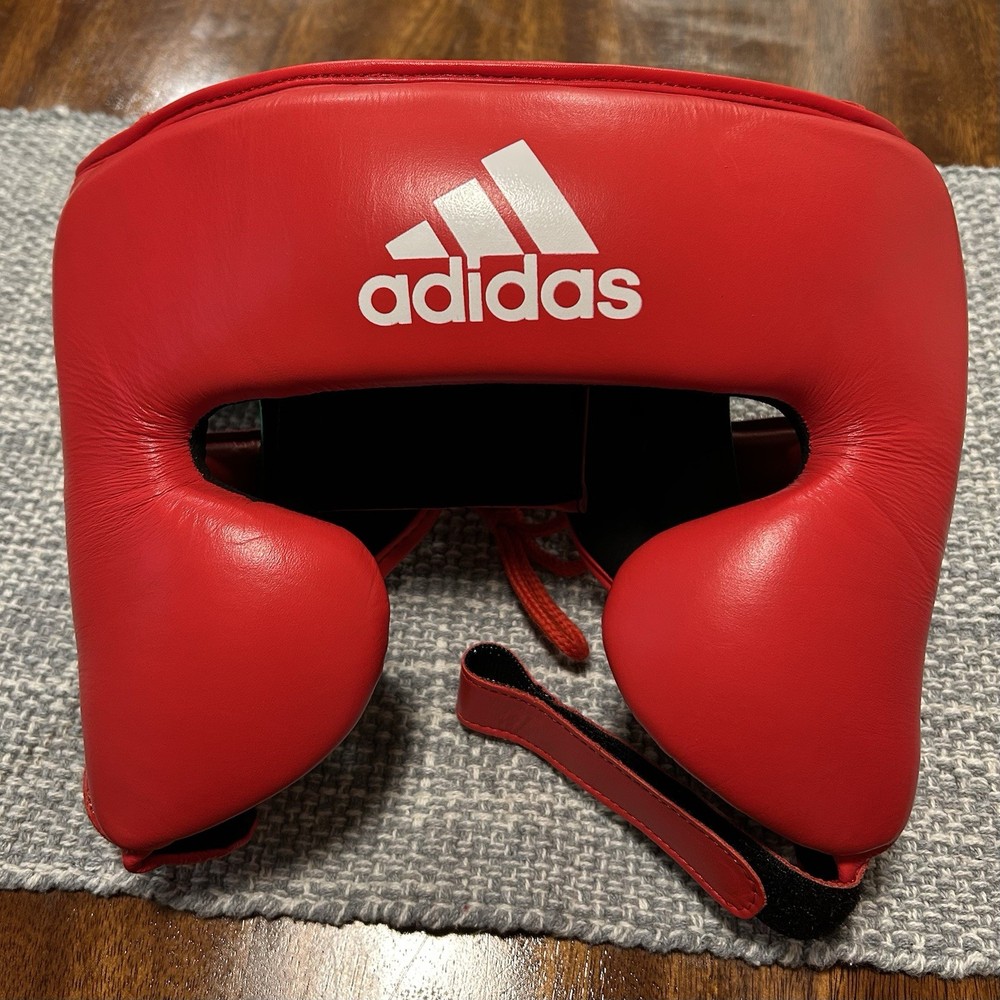 adidas adiStar Pro Boxing Headguard - Red/Green, Medium