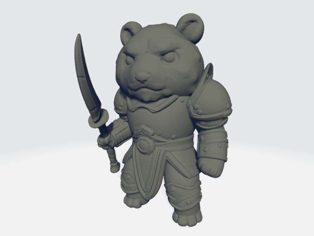 Seahorse 3D - Bear Warrior