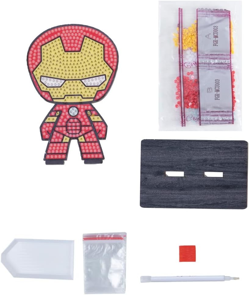 CRYSTAL ART Marvel Iron Man Diamant Figurenset