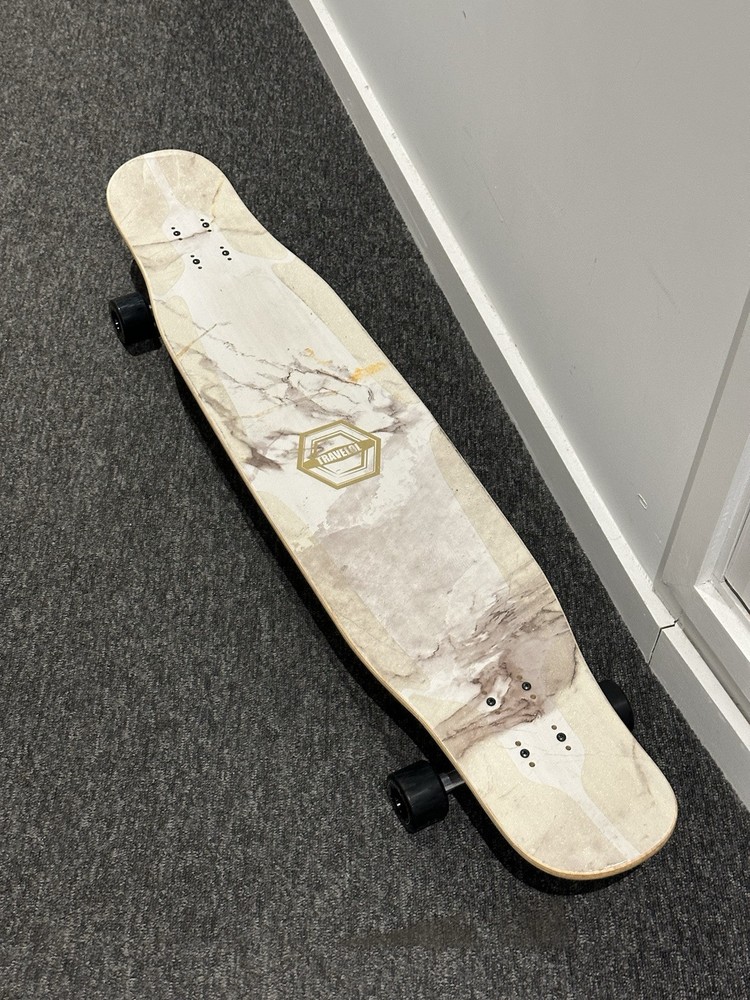 Travelol Longboard White Marble