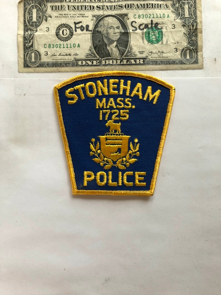 Stoneham Massachusetts Police Patch Un-sewn great condition
