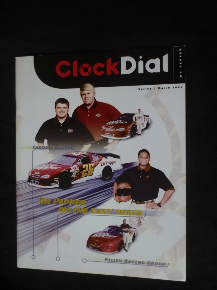 DR PEPPER CLOCK DIAL  SPRING MARCH  2001  MAGAZINE