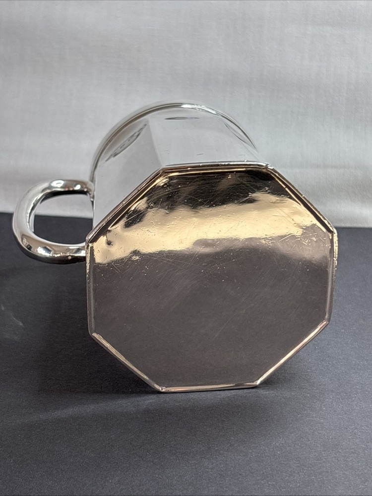 Solid Silver Christening Mug Elkington B'ham 1906 153grms