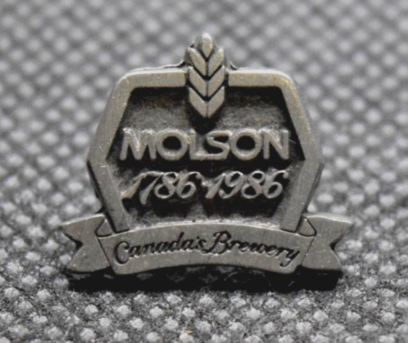 Molson 1786-1986 Canada's Brewery Lapel Pin