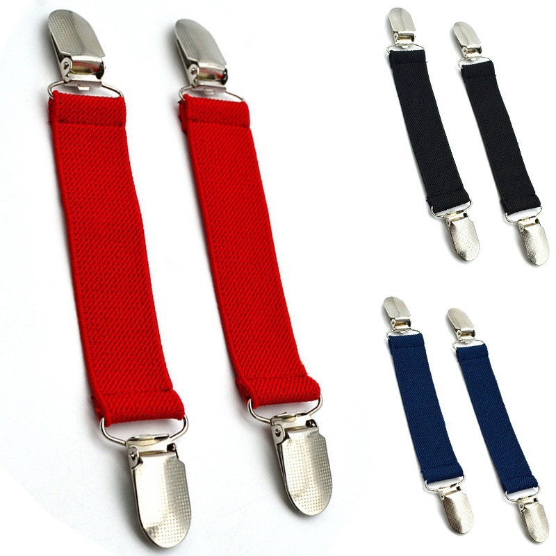 Suspender Non slip Solid Stretch Elastic Accessories Adjustable Formal