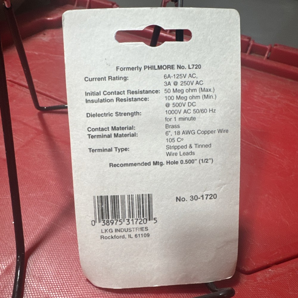 Philmore 30-1720 Light Duty Ball Handle Toggle Switch