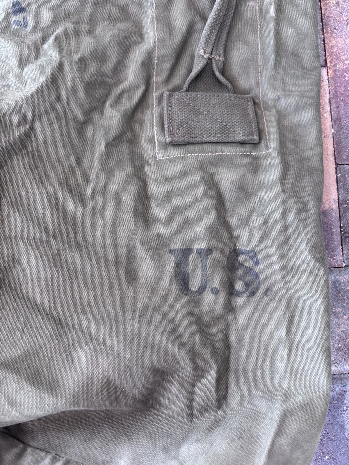 ORIGINAL WWII US ARMY INFANTRY SOLDIER GI DUFFLE BAG- TWEEDIE, 1944