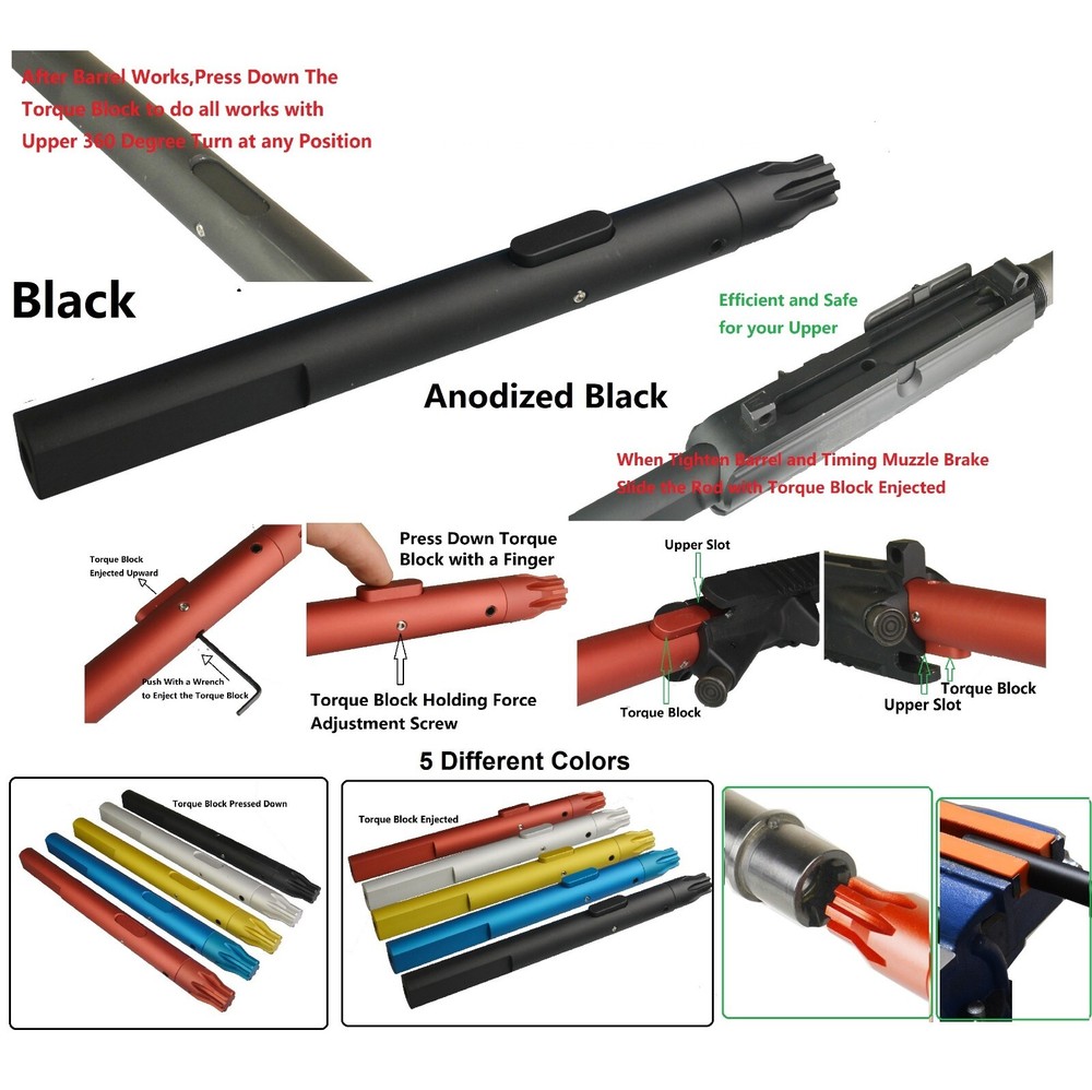 360 Degree Vise Rod Tool for Install Muzzle Devices and Guard Ect. On .750''
