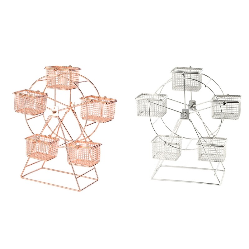 Rack Ferris-Wheel Design Tableware Rotatable Cupcake Holder Decoration Gift