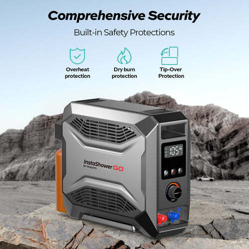 FOGATTI Portable Water Heater, Tankless Water Heater, Camping Heater With Pump