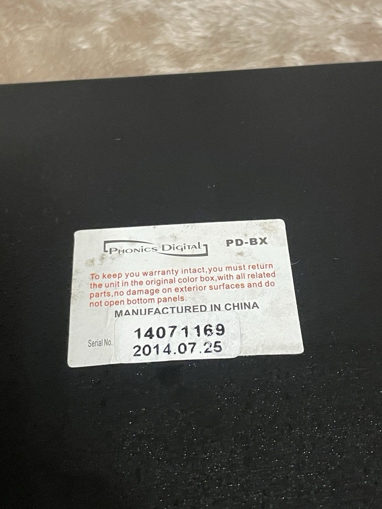 Phonics Digital (PD-BX) Digital Bass Reconstruction Processor