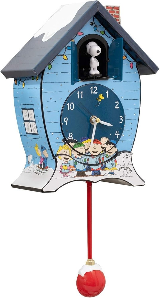 Mark Feldstein Snoopy Cuckoo Clock - Officially Licensed