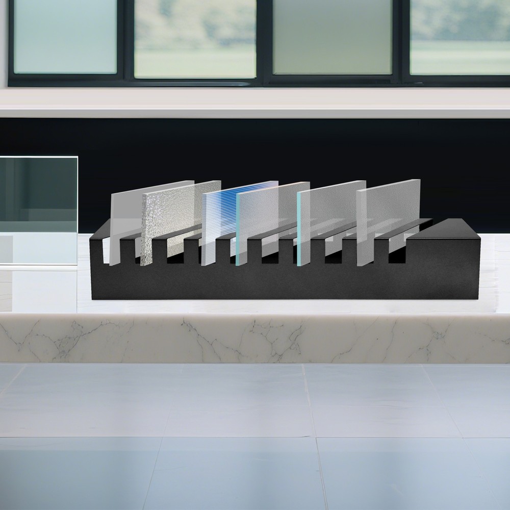 Small Tile Display Rack Countertop 10 Slots Tile Display Stand Tile Display Rack