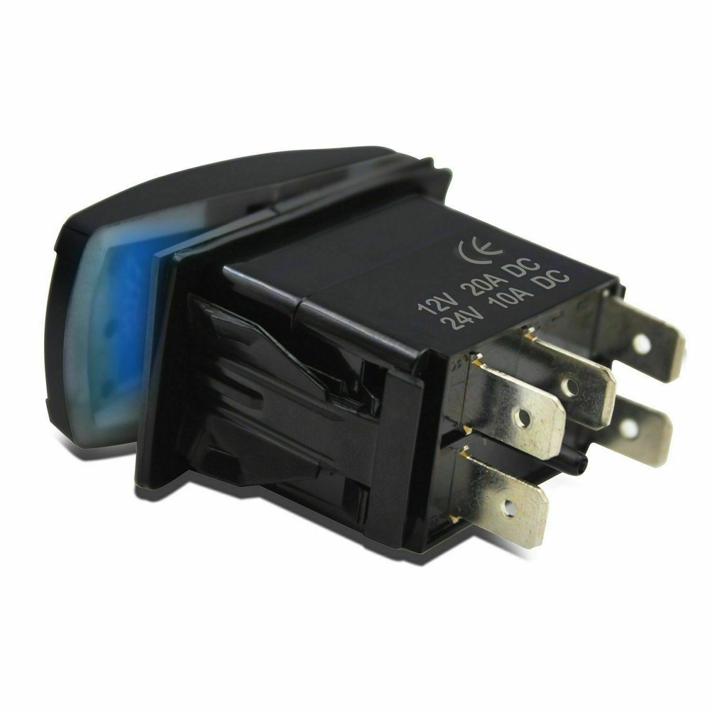 Red Backlit Lights Control Rocker Toggle Switch Button For ATV UTV ARB Carling