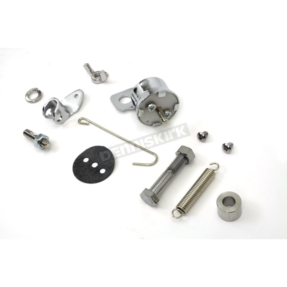 Volt Tech Chrome Mechanical Pull Type Brake Light Switch Kit - 32-7605