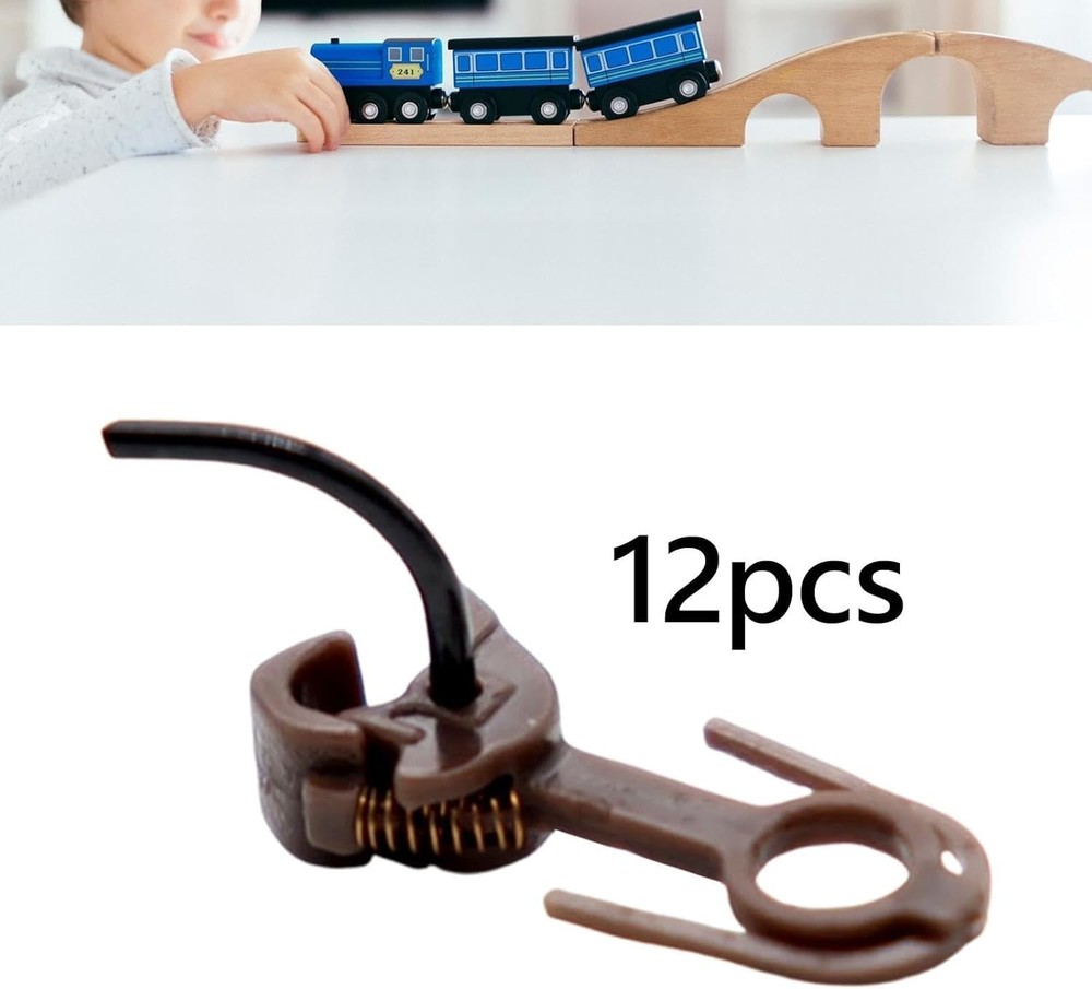 12PCS Model Couplers HO scale 1:87 Model Train Knuckle Spring Coupler Coupling