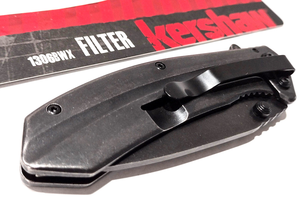 KERSHAW KS1306 OWN IT Filter Spring Open Assisted Tactical Folding Pocket Knife