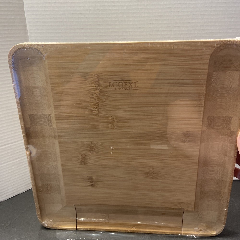 ECOEXL Cheese Board Charcuterie Board Set - Bamboo Serving Platter & Cutting ...