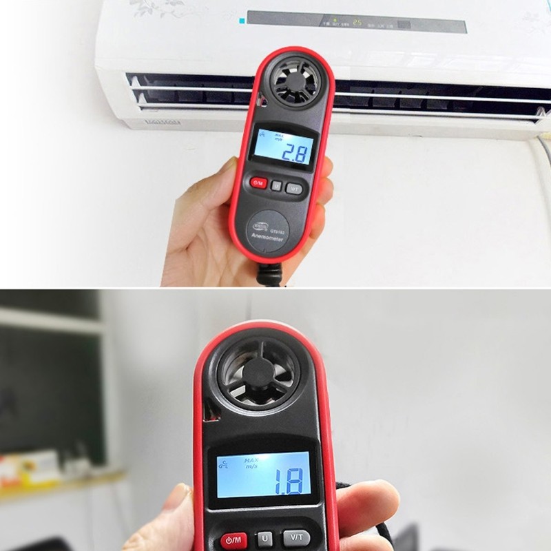 Multifunction Anemometer Wind Speed & Temperature Meter for Wind Speed