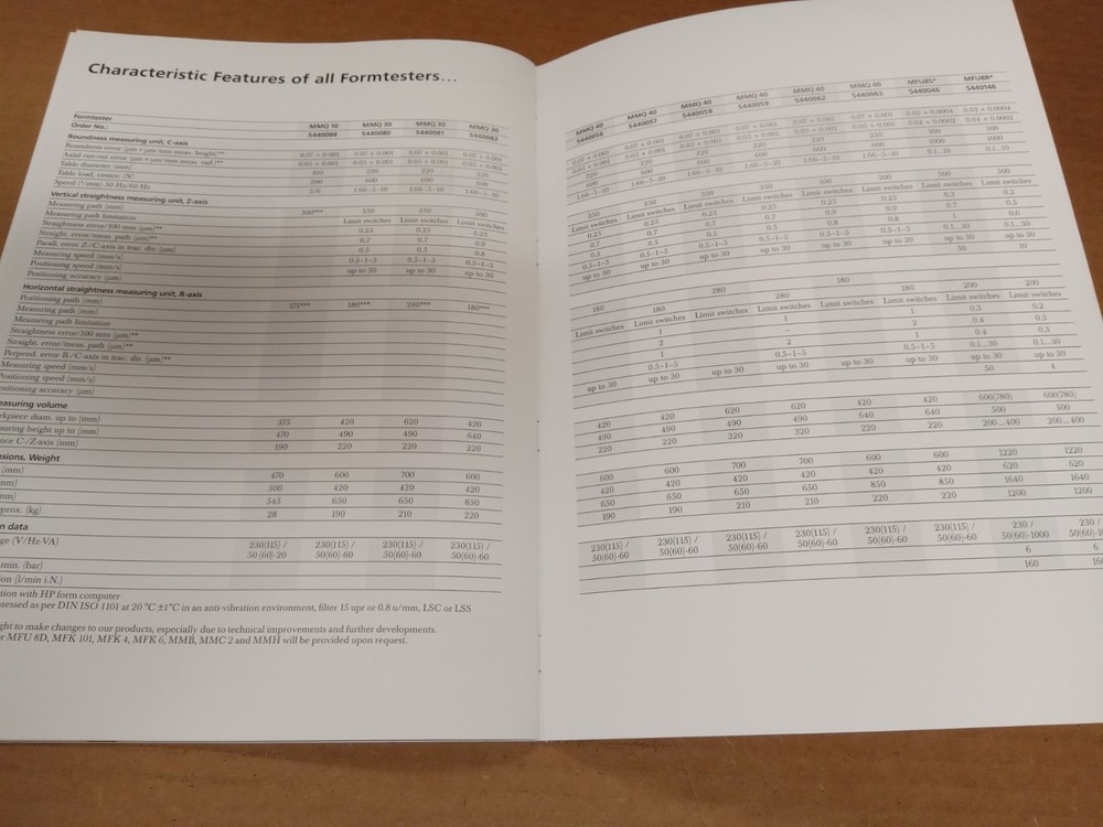 Mahr Formtester Brochure
