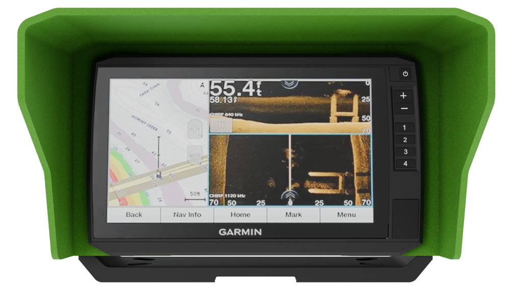 Garmin Echomap UHD2 93SV Visor by Sonar Shield