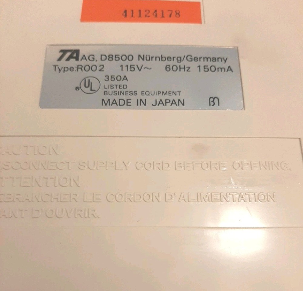 Vintage Adler 12P Calculator 4-Function Printer 1976