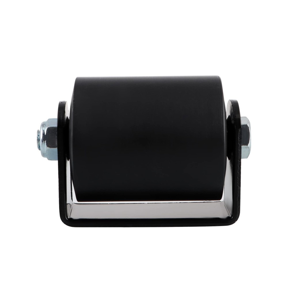 2-Piece Sliding Gate Guide Roller Set with C Bracket, 3" Nylon Rollers