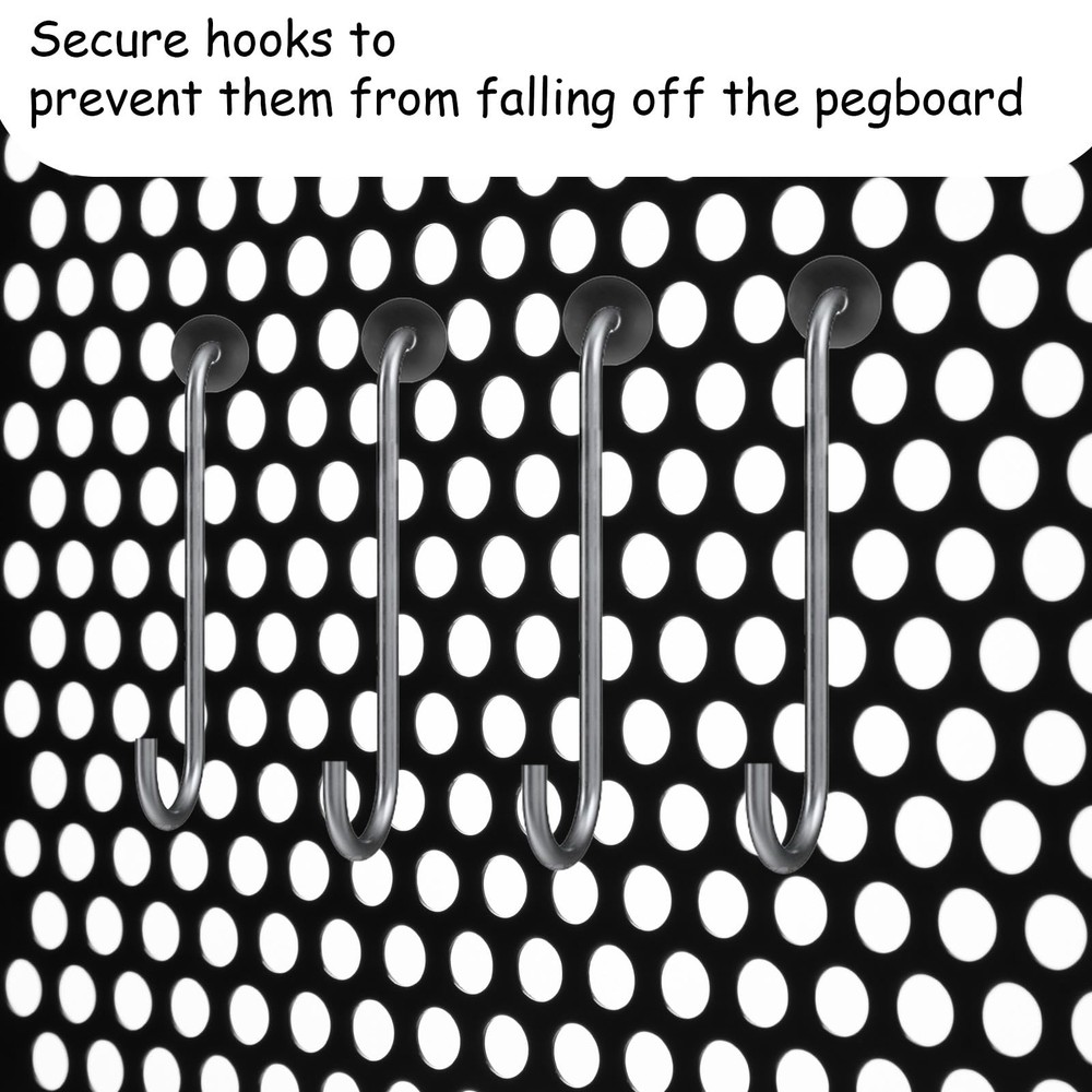 120 Pcs Pegboard Accessories, Pegboard Hook Locks Peg Board Hooks Accessories...