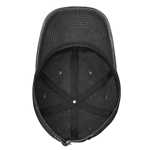 Custom Baseball Cap Personalized Adjustable Soft Cotton Black & No Custom