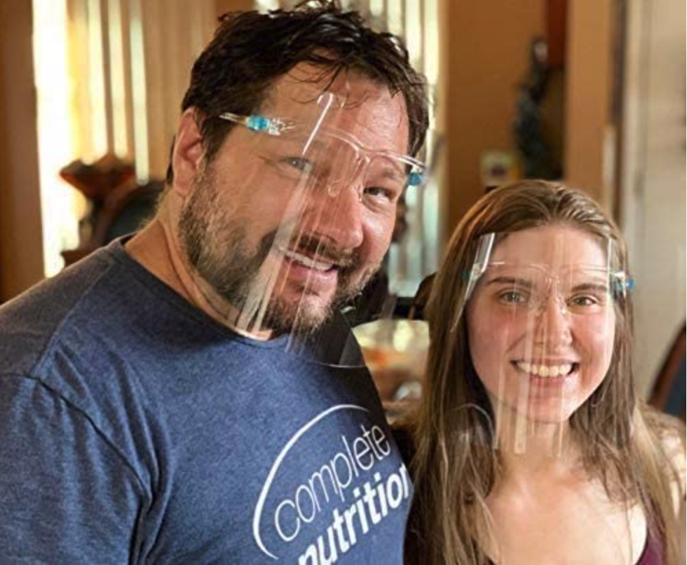 10 Pack Face Shield with Glasses frame, Face Shield Visor, Face Shield