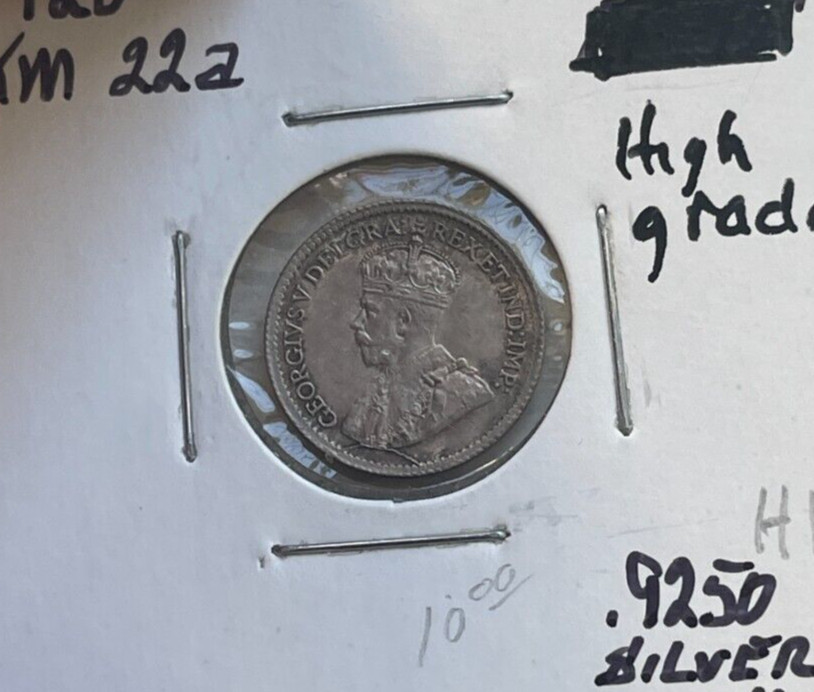1920 Canada 5 Cents - Silver