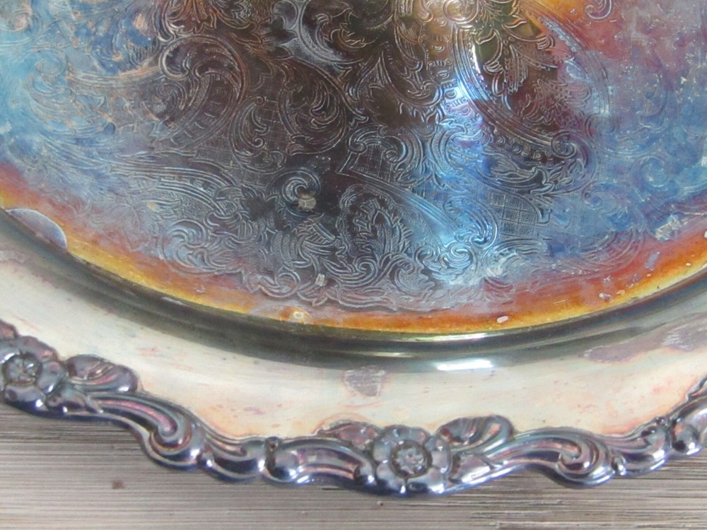 Vintage Oneida Silversmiths Royal Provincial Chip and Dip Server 1987