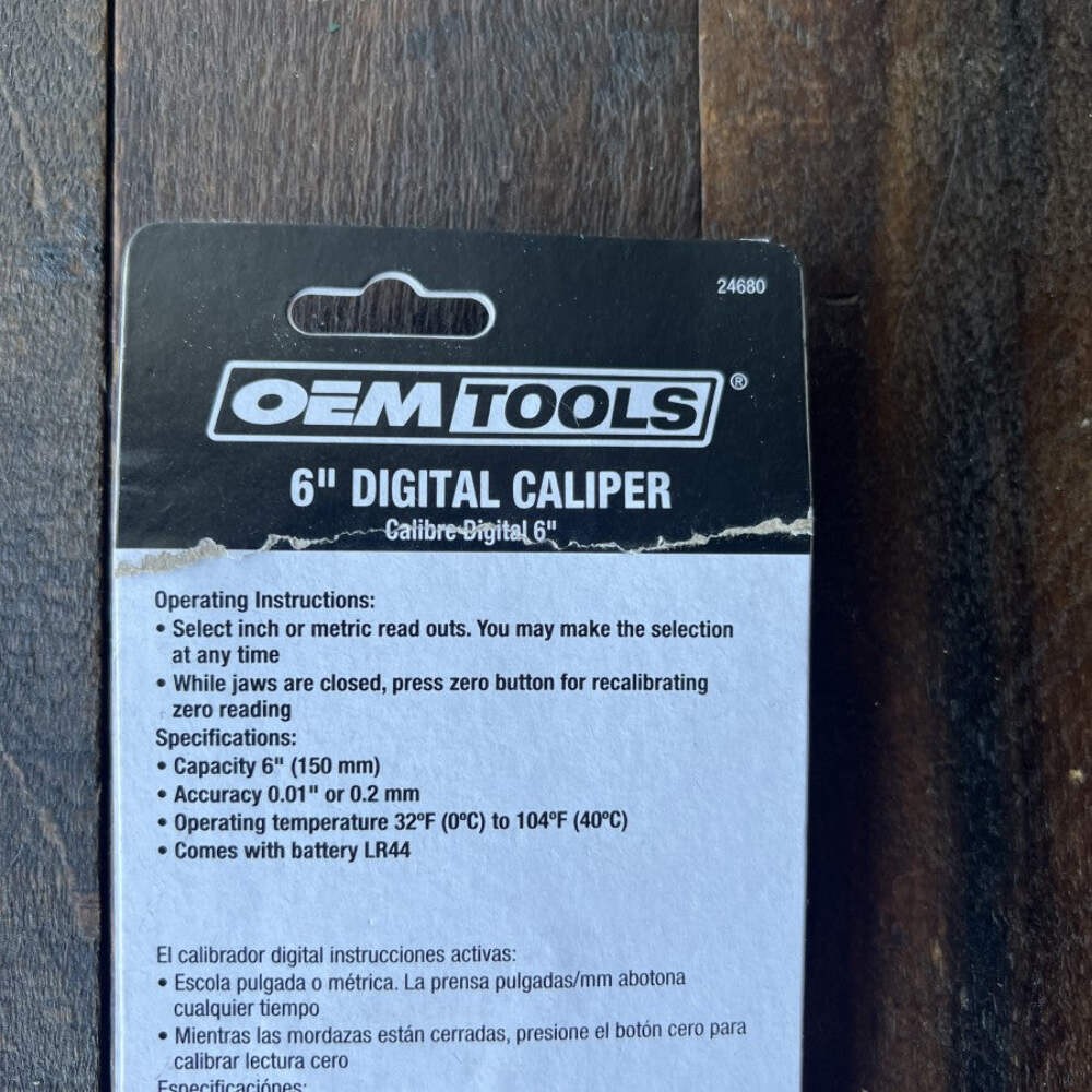 OEM TOOLS 6 Inch Digital Caliper 24680