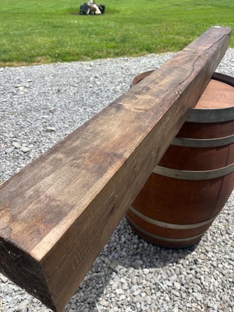137 Fireplace Mantle Beam 72"x6"x6" Solid, Rustic, Salvage