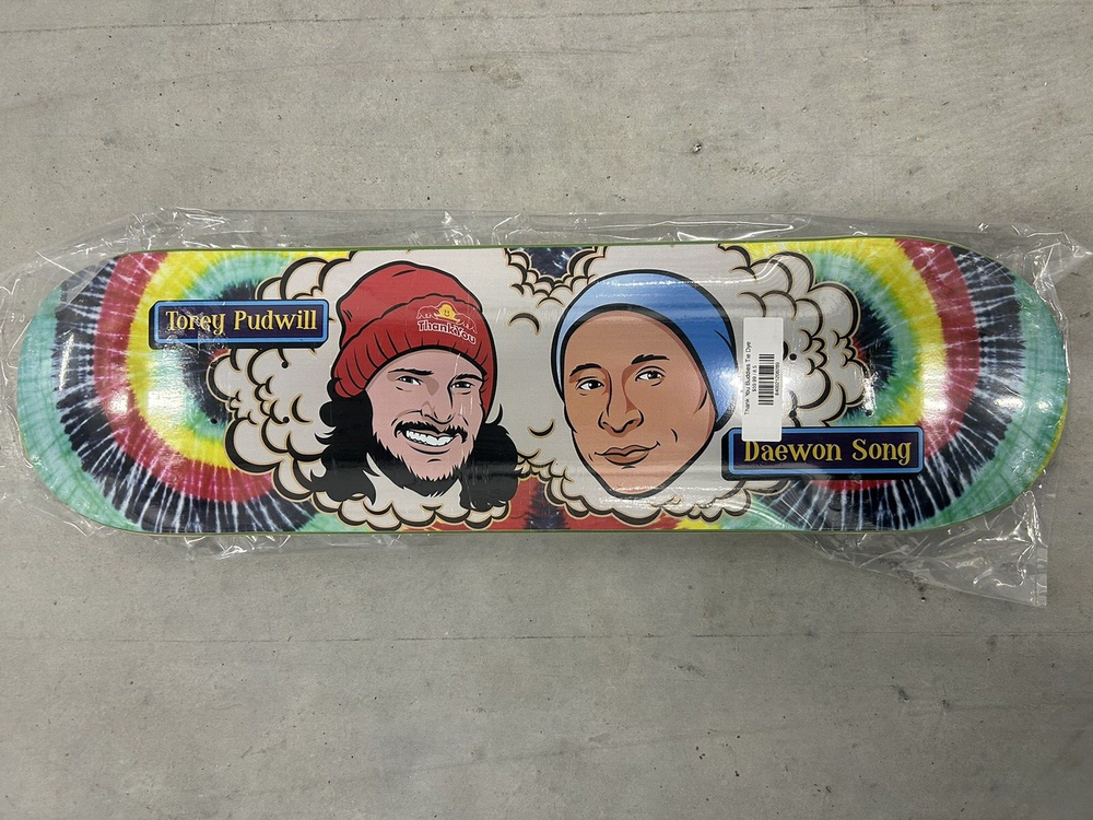 Thank You Buddies Tie Dye Skate Deck
