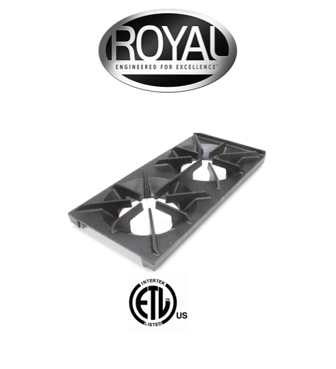 Royal Range 1101 12" X 24" TOP GRATE (CAST IRON)