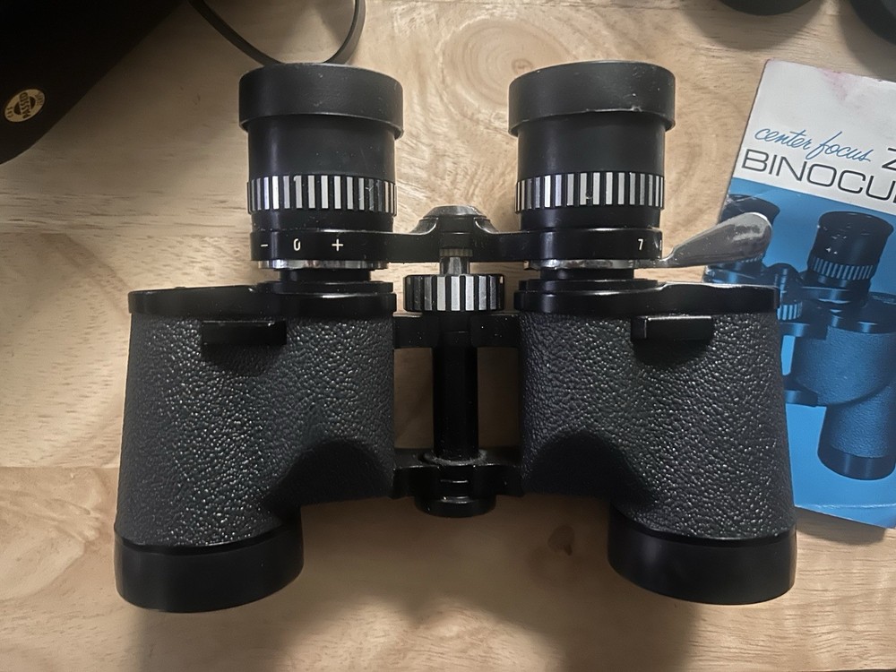 Montgomery Ward Vintage Binoculars With Case